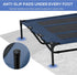 PawHut 48" x 36" Elevated Breathable Dog Bed, Portable Pet Cot with Carry Bag, Dark Blue