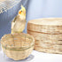 VTurboWay 4 Pack Tiny Handwoven Bamboo Bird Nest Cage, Hatching Breeding Cave for Small Birds