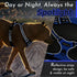 Eagloo Dog Harness for Large Dogs, No Pull Vest with Reflective Strips, Control Handle, Adjustable, Blue, Size L