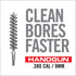 Real Avid Bore-Max Bore Brush, Bronze Gun Brush for Fast Gun Cleaning, Nickel Plated Barrel Brush