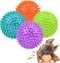 4.5” Squeaky Dog Balls, Toys for Medium Large Dogs, Spiky Ball for Aggressive Chewers, Big Outdoor Chew Toys