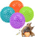 4.5” Squeaky Dog Balls, Toys for Medium Large Dogs, Spiky Ball for Aggressive Chewers, Big Outdoor Chew Toys
