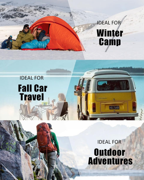 Sleeping Bags for Adults, Lightweight Waterproof Cold Weather Sleeping Bag for Camping and Hiking