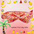 Adjustable Dog Collar with Summer Fruit Print - Bowtie Design for Small, Medium, Large Dogs