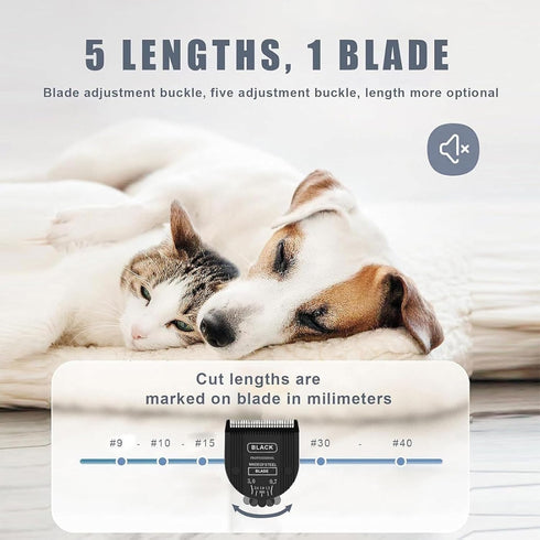 2PCS 5 1 5 in1 Adjustable in Replacement Blades Compatible with Wahl Clipper Bravura, Chromado, Creativa, Figura