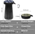 LOCYOP 18.1" 600LBs Portable Stool with Swivel Cushion Bag&Carabiner,H Collapsible More Sturdy and Lightweight Camping