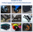 ASUNTOM 50x14mm, 8PCS Luggage Wheels Replacement Swivel Caster Wheels with Axles & Repair Kit, Precision Ball Bearings