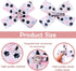 PET SHOW 50Pcs/25Pairs 4" Paw Pattern Big Dog Hair Bows with Alligator Clips for Medium Large Dogs