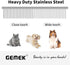 4 1) GEMEK Dog Grooming Scissors with Safety Round Tips Stainless Steel Professional Dog Grooming Kit - Thinning