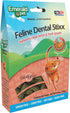 Emerald Pet Feline Dental Stixx, Tasty Crunchy Cat Dental Sticks with Pumpkin for Digestive Health, Salmon Stixx, 3.6 oz
