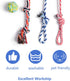 Fida Dog Rope Toys 4 Pack, Sturdy Cotton Chew Tug Ropes for Indoor/Outdoor, Interactive Tug o'war Toys for Small Dogs