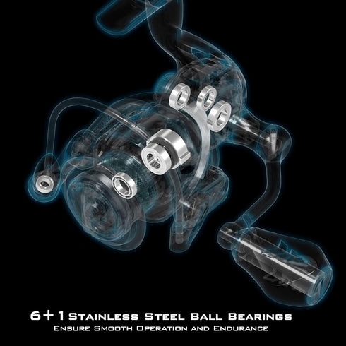 KastKing Zephyr Spinning Reel - Fresh and Saltwater Fishing Reel, 7+1 Stainless Steel Ball Bearings, 22 Lbs Drag