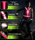 LED Reflective Vest Running Gear Set, USB Rechargeable Light Up Vest for Night Walking, Waterproof Phone Bag & Armband