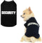 BINGPET Security Dog Shirts, Soft Cotton Puppy T-shirt, Lightweight Dog Costumes Tank Top Vest for Small Medium Large