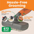 GoPets Professional Slicker Brush for Dogs and Cats - Gentle Dematting & Detangling, Self-Cleaning Comb, Comfortable