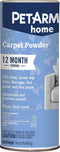 PETARMOR Home Carpet Powder for Fleas and Ticks, Protects Your Home, Deodorizes Carpets, 16 Ounce