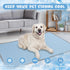 Summer Dog Cooling Mat Washable Ice Silk Self Cool Pad for Small Medium Large Dogs and Cats, Pet Sleeping Pad for Crate, Bed, Indoor & Outdoor Floor, Car Seats (Blue, 40x28in)