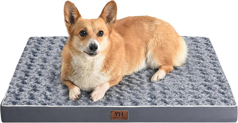 WESTERN HOME WH Medium Dog Bed - Orthopedic Waterproof Mattress with Removable Washable Cover, Thick Egg Crate Foam,