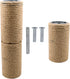 2 Pack Cat Scratching Posts - Jute Rope Replacement Scratcher Refill for Cats Cube Tower Interactive Toys
