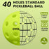6-Pack 40 cyclotron Premium Pickleball Balls - USAP Approved, Holes Outdoor/Indoor Pickle Balls with Bag, Perfectly
