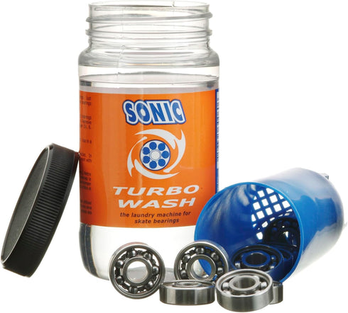 SONIC Turbo Wash, Complete Skate Bearing Cleaning Kit, Includes 8 oz Citrus Cleaner, Made in USA