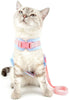 SELMAI Cat Harness and Leash for Walking, Escape Proof Dot Vest Harness for Small Dogs and Kittens
