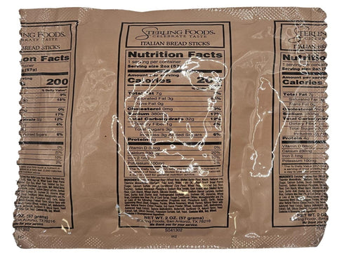 EPIDEMIC PROOF MRE (Meal Ready to Eat) BREADS - Authentic USGI US Military Ration