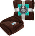 PetAmi XL Waterproof Dog Blanket, Reversible Sherpa Fleece Couch Cover, 80x60 Brown