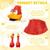 Hungdao 1 Pcs Horse Toys, Latex Squeaky Chicken Squeak Balls, Turkey Balls for Horses, Noise Maker Squeaker (Red)