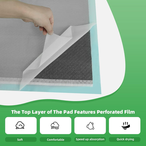 30"x26" (40-Count), DEEP DEAR Activated Carbon Puppy Pads Charcoal Dog Pads Extra Large, Disposable XL Dog Pee Pads