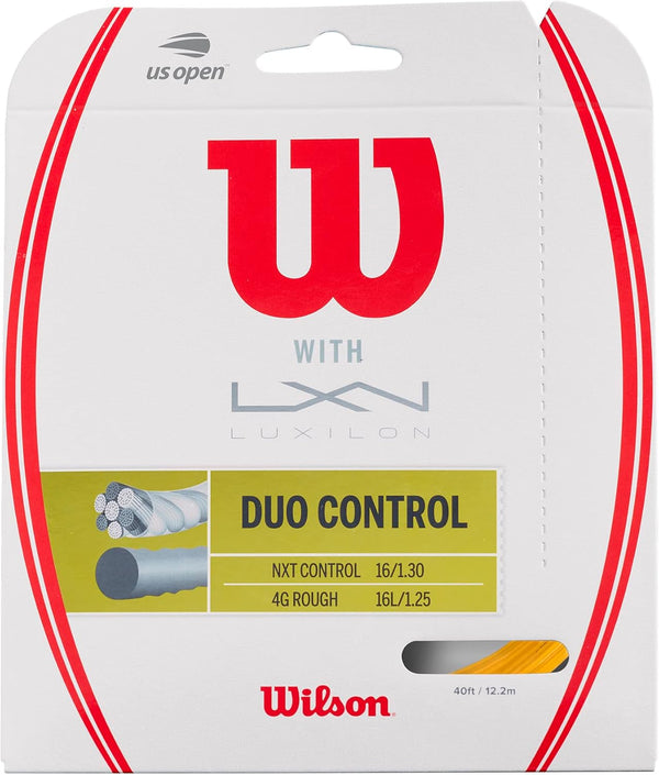 WILSON Duo Tennis String Set in Yellow, Bronze and Grey