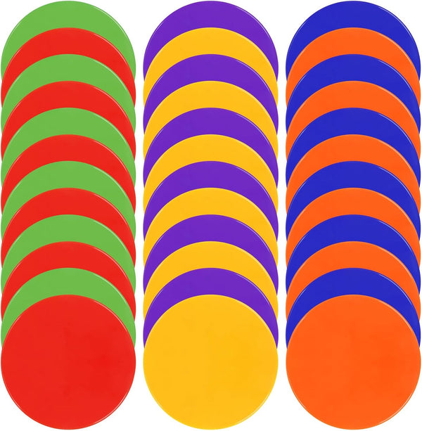 TuXHui Poly Spots Spot Markers for Gym Floor 4.72inch 6inch 9inch 24/30/36 Pcs
