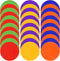 TuXHui Poly Spots Spot Markers for Gym Floor 4.72inch 6inch 9inch 24/30/36 Pcs