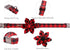 Uniqe Style Paws Christmas Grid Dog Collar, Adjustable Durable Floral Pattern Collar for X-Small Dogs and Cats