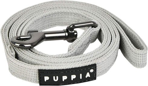 Puppia Two Tone Dog Lead, Comfortable Grip Walking Training Leash for Small & Medium Dogs, LT.GREY, Medium