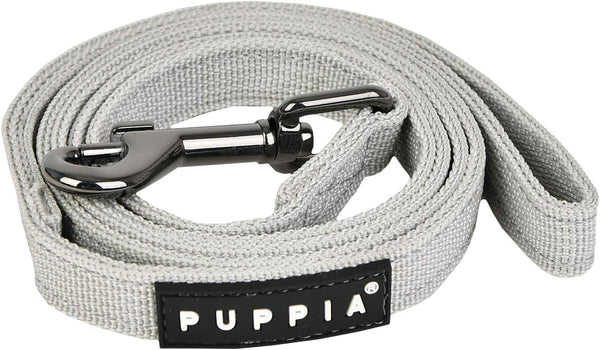 Puppia Two Tone Dog Lead, Comfortable Grip Walking Training Leash for Small & Medium Dogs, LT.GREY, Medium