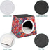 ZGHQHCDRH Stylish and Durable Small Pet Beds, Colorful Food Patterns Printing and Pet Tents are Perfect for Pet Play