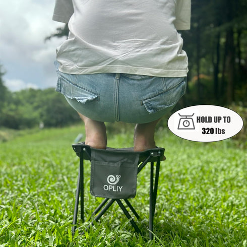 Opliy 2 Pack,13.5 Inch Camping Stool Portable Folding Stool for Outdoor Gardening and Beach Hiking Fishing,Foot Stool