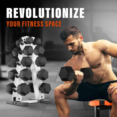 YES4ALL 5 Tier A Frame Dumbbell Rack Stand Only