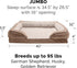 Furhaven Replacement Dog Bed Cover - Perfect Comfort Plush & Velvet Waves, Machine Washable, Brownstone, Jumbo