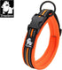 Truelove Dog Collar, Reflective Premium Duraflex Buckle, High Grade Nylon Webbing, No Choke, Orange, XS