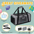 Petskd Pet Carrier 17x11x9.5, Alaska Airline Approved Travel Bag for Small Cats and Dogs, Grey