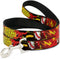 Buckle-Down Pet Leash - The Flash BOOM-KABOOM!, 4 Feet Long, 1.5" Wide