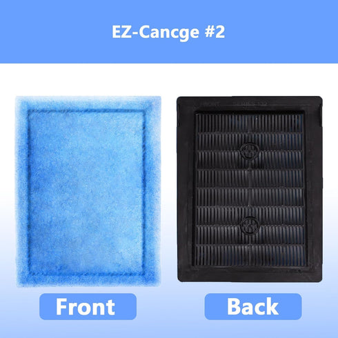 8 Pcs #2 Aquarium Filter Cartridge, Compatible with Aqua Tech 10-20 Power Filters, Replacement for EZ-Change No.2