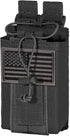 IronSeals Tactical Molle Adjustable Interphone Storage Bag, Outdoor Sports Radio Pouch for Two Ways Walkie-Talkie
