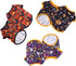 XIAOYU 3 Pieces Halloween Dog Shirt - Funny Black Bat, Magic Hat, Pumpkin Head T-Shirt for Small Dogs & Cats (S)