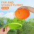 PrimePets Dog Frisbees, 2 Pack, 7 Inch Durable Flying Discs for Water, Pool, and Beach (Orange and Green)