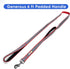 Pawtitas Heavy Duty Double Handle Dog Leash for Medium and Large Dogs, Ideal for Training, Red