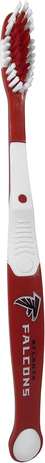 Set Siskiyou Sports NFL Atlanta Falcons Unisex Travel Toothbrush and Travel Case, White, One Size