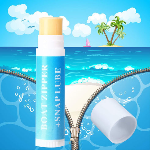 3 BBTO Pcs Zipper Wax Snap and Zipper Lubricant for Boat Care Marine Snap Lube Stick Tube for Boat, Canvas, Wetsuit
